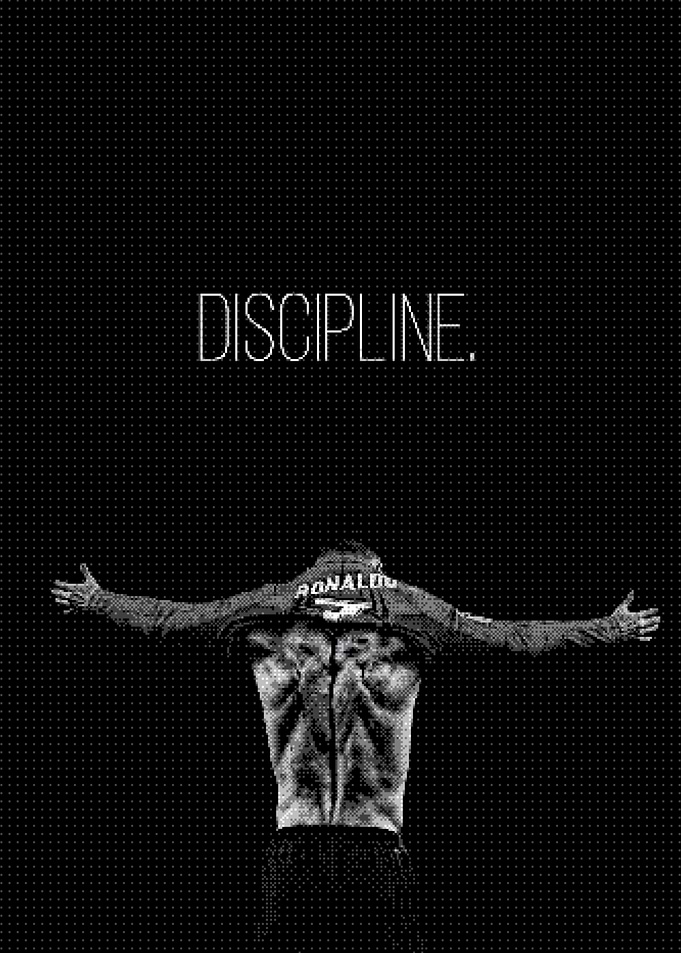 Cristiano Ronaldo Discipline Motivational Poster