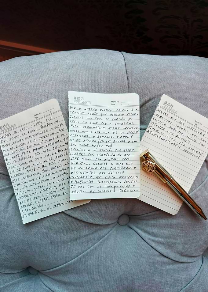 Lionel Messi Retirement Letter