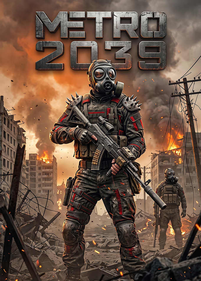 Metro 2039 Post-Apocalyptic Soldier Poster