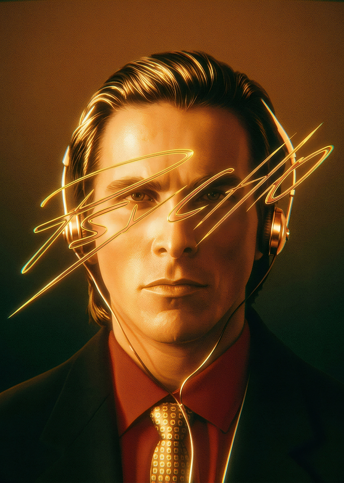 Patrick Bateman American Psycho Portrait