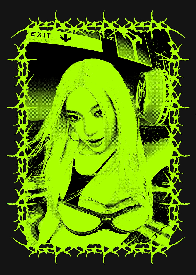 Ningning Aespa Neon Green Y2K