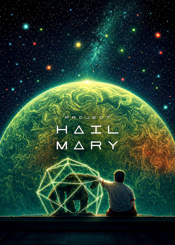 Project Hail Mary Space Poster