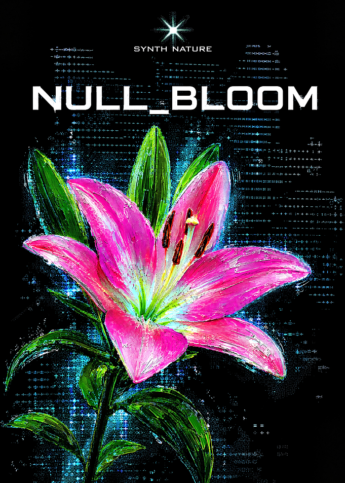 Null Bloom Digital Lily Art