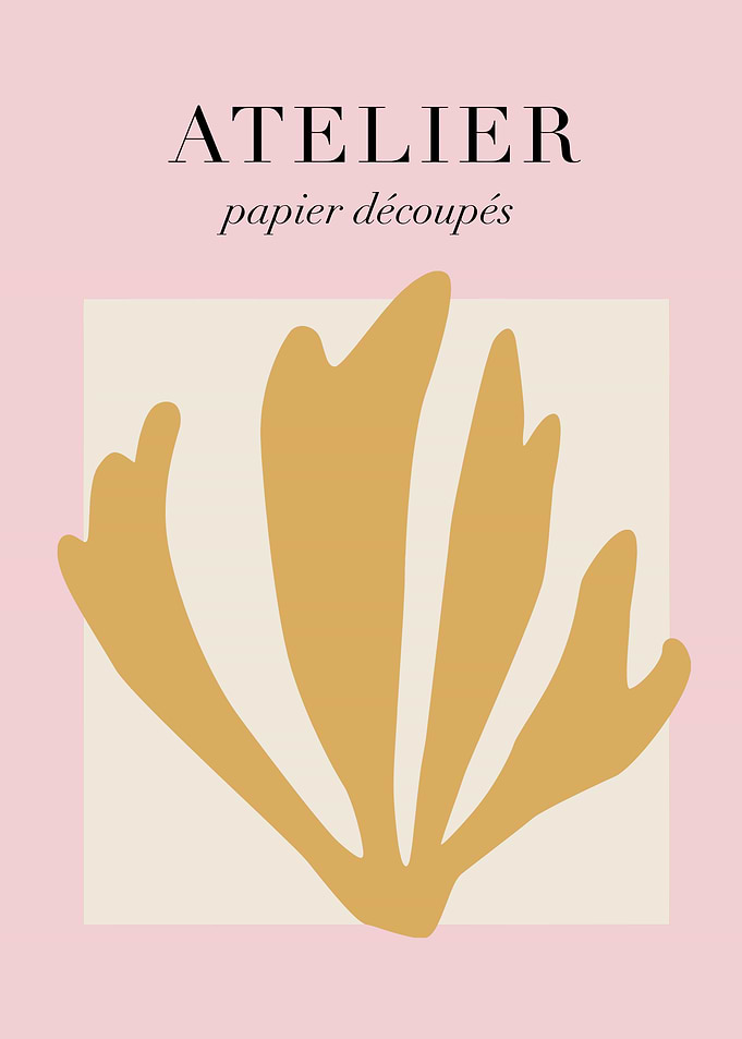 Atelier Papier Découpés Matisse Style Poster