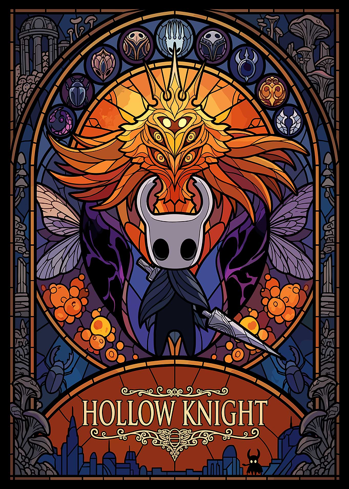Hollow Knight Stained Glass Art