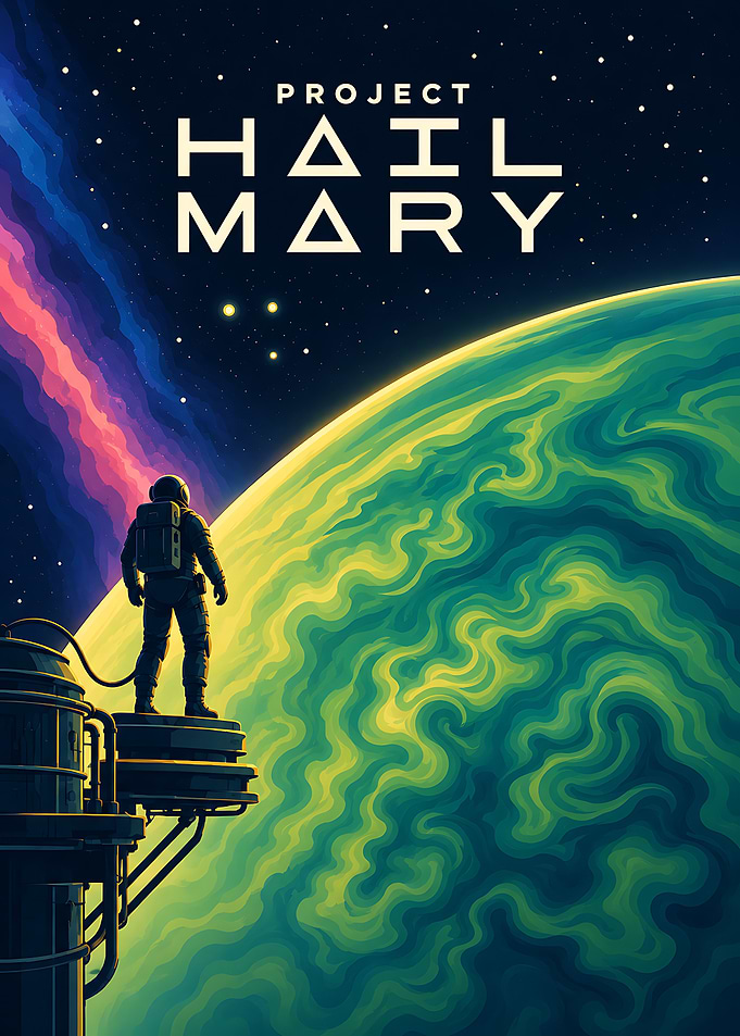 Project Hail Mary Space Poster