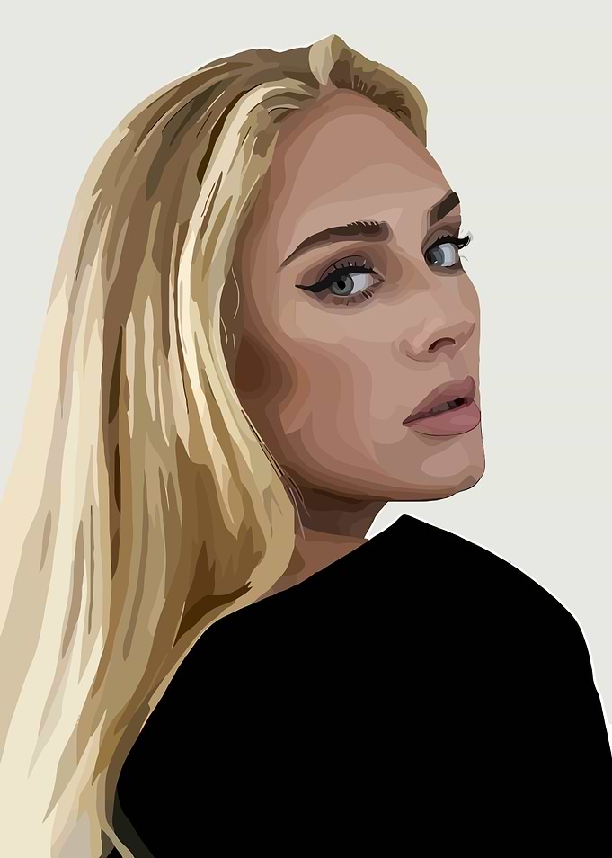 Digital Portrait of Adele