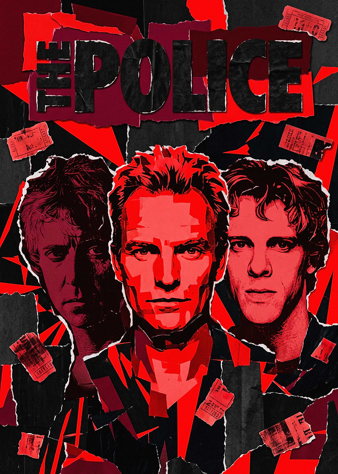 The Police Band Collage Poster