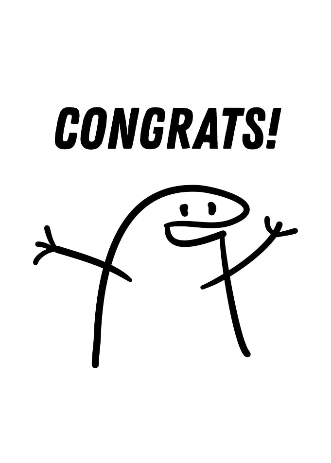 Flork of Cows Congrats Meme