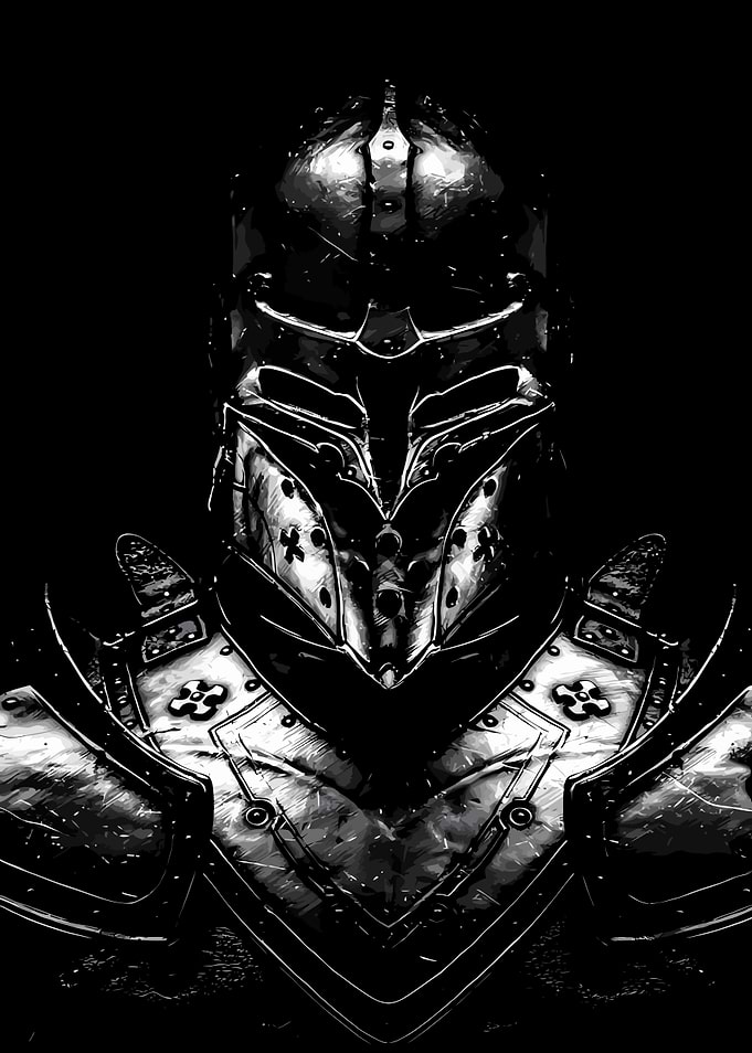 Dark Knight Armor Portrait
