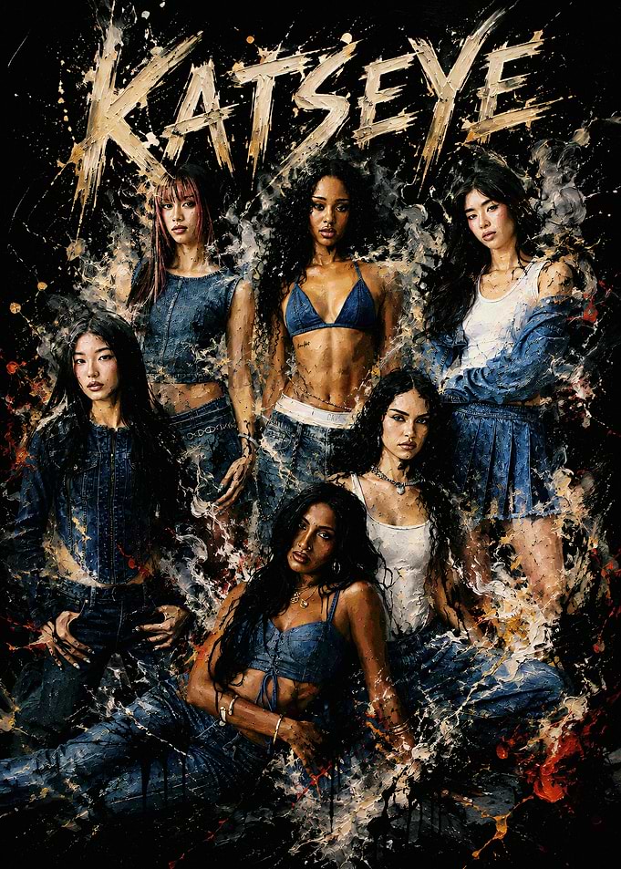 KATSEYE Group Portrait Poster