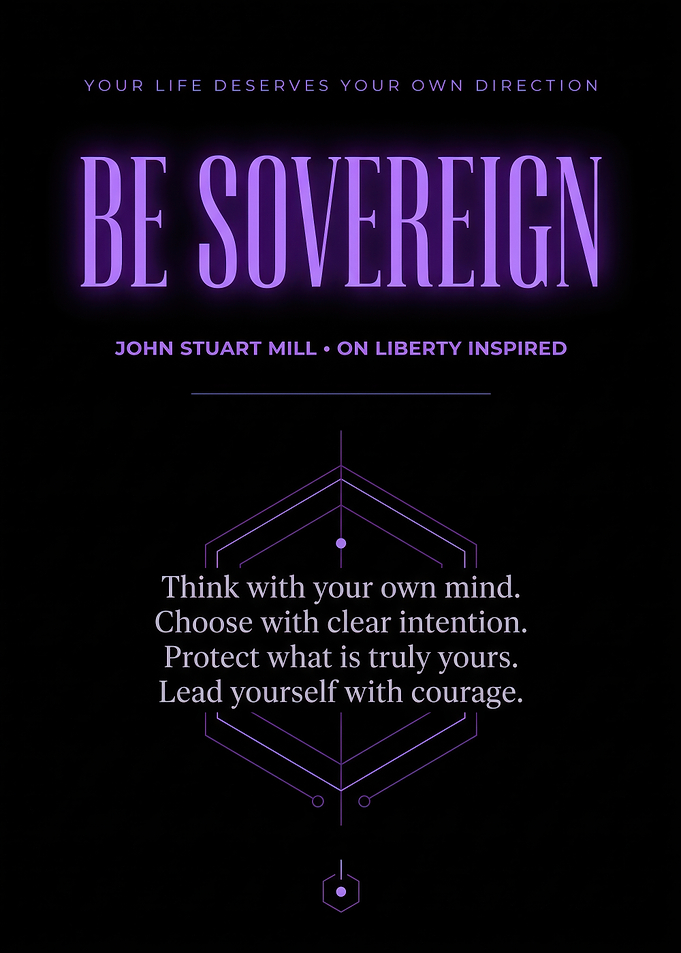Be Sovereign Inspirational Quote Poster