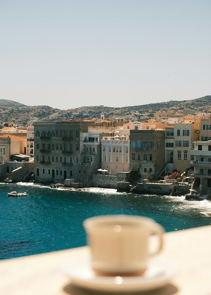 Coffee with a View of Syros