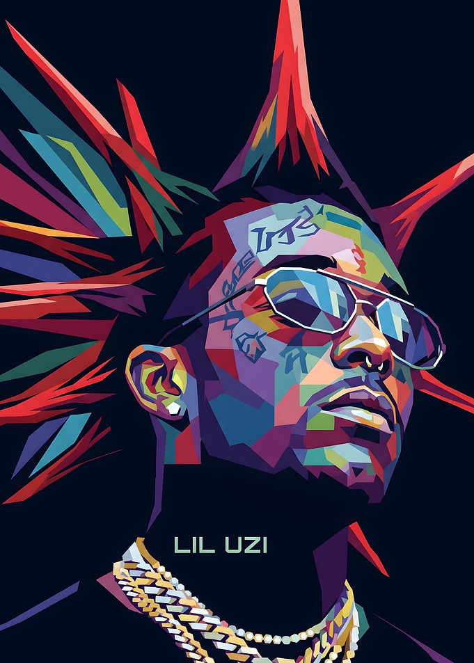 Lil Uzi Vert Pop Art Portrait