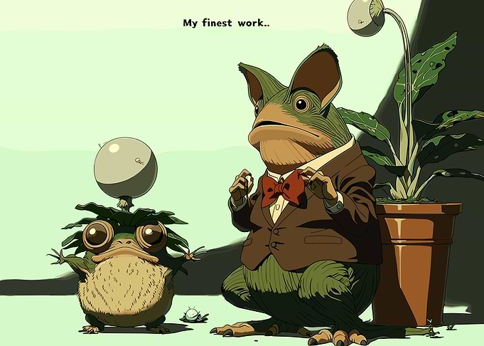 Frog Gentleman and Small Creature