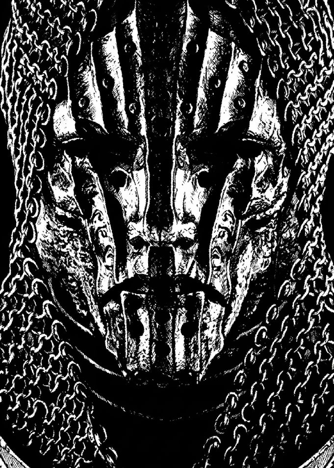 Dark Knight Helmet Close-up