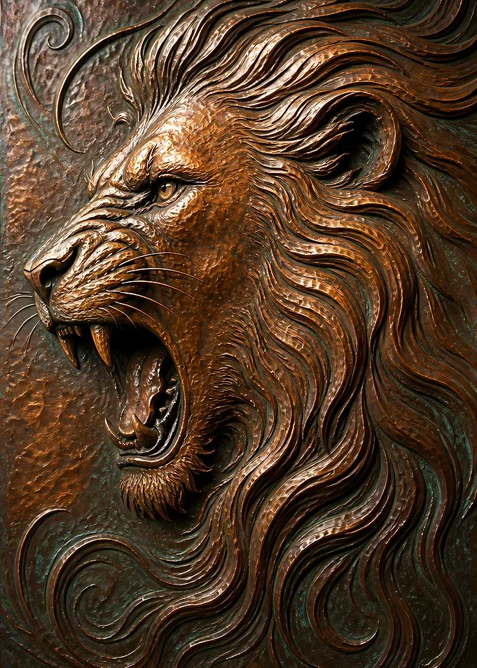 2523 Bronze Lion Roar
