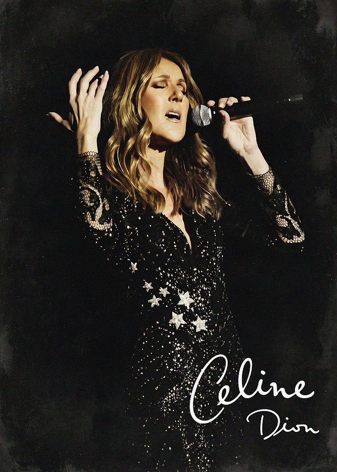 Celine Dion Singing on Stage