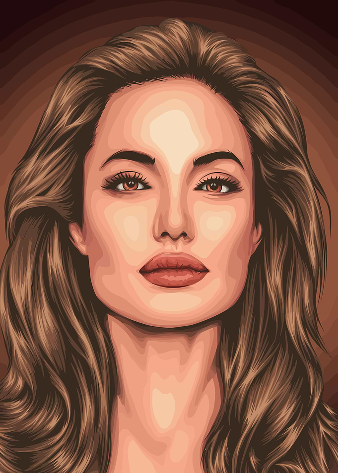 Angelina Jolie Digital Portrait