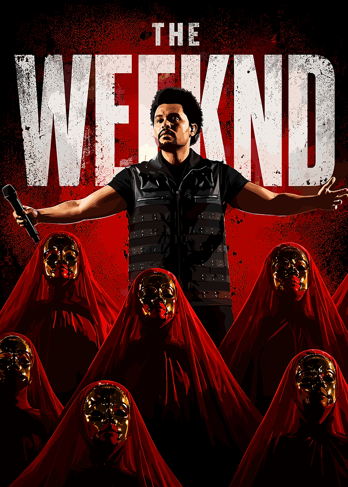 The Weeknd Concert Poster Art