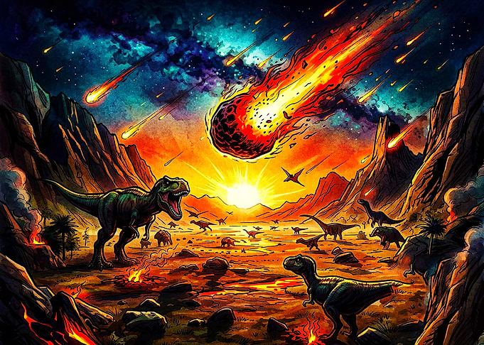 Dinosaur Extinction Event Meteor Shower