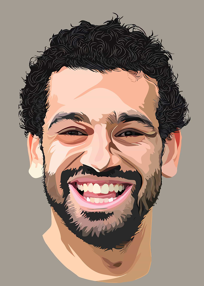 Mohamed Salah Vector Portrait