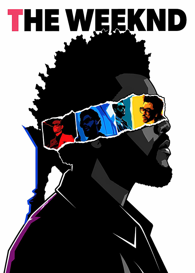 The Weeknd Pop Art Portrait