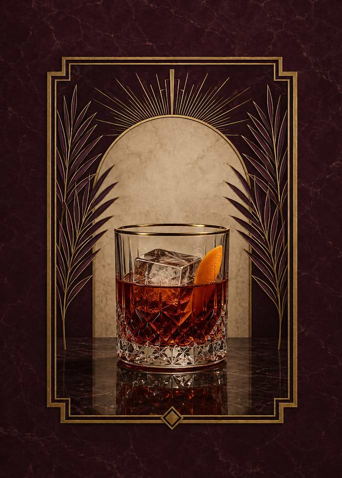 Art Deco Boulevardier Cocktail