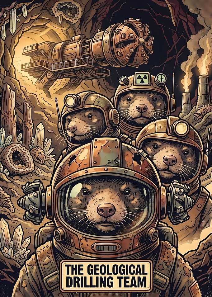 The Geological Drilling Team Moles