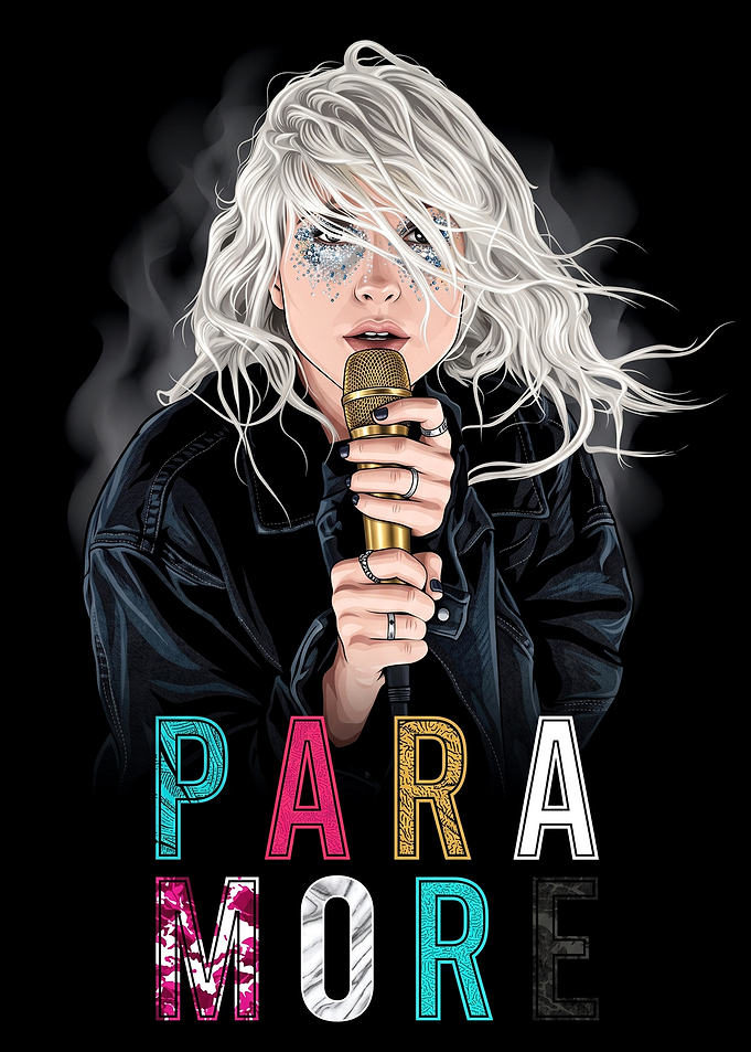 Hayley Williams Paramore Portrait Illustration