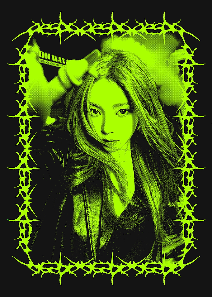 Karina Aespa Neon Green Y2K