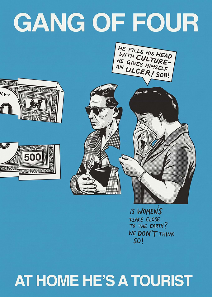 Gang of Four Illustration Poster