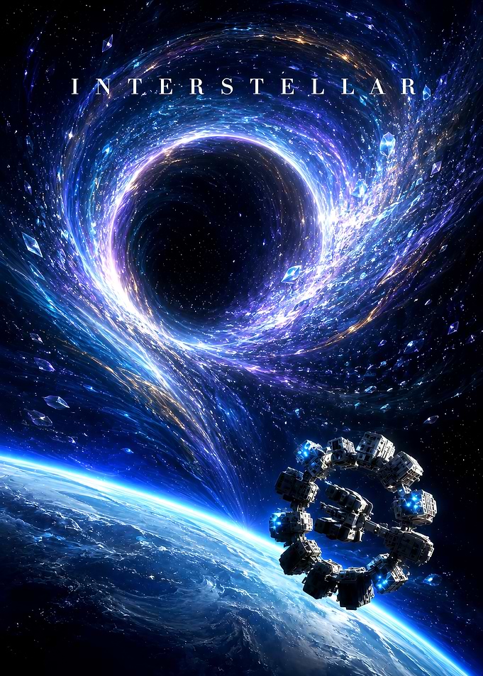 Interstellar Movie Poster Space Art