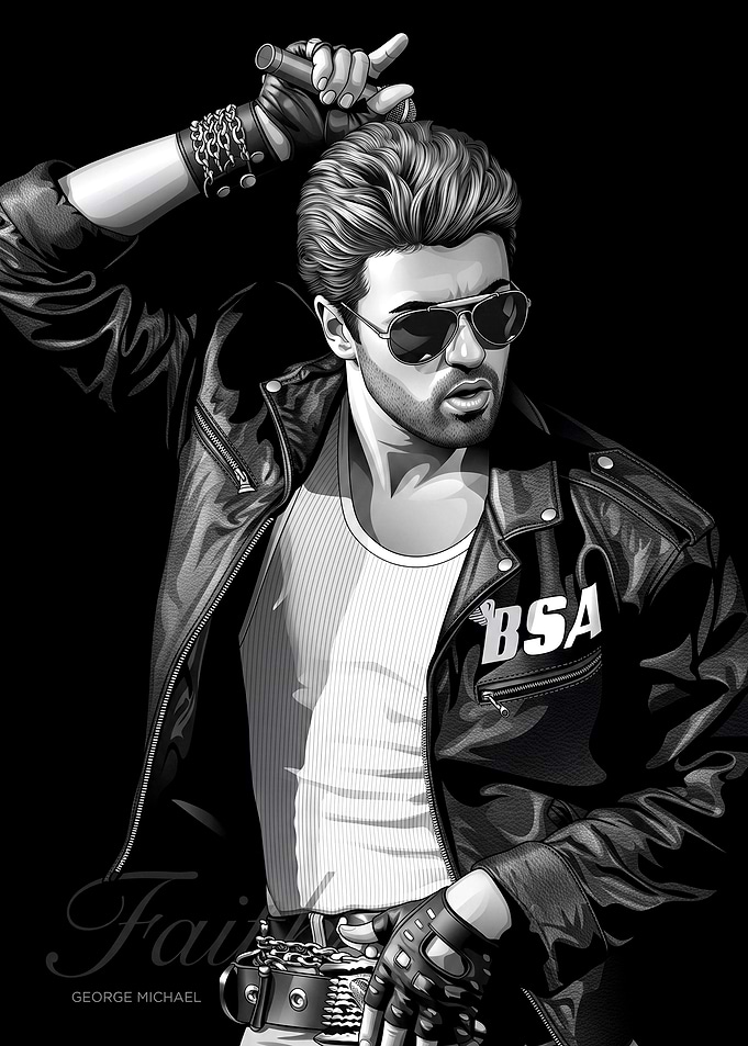 George Michael Portrait Poster