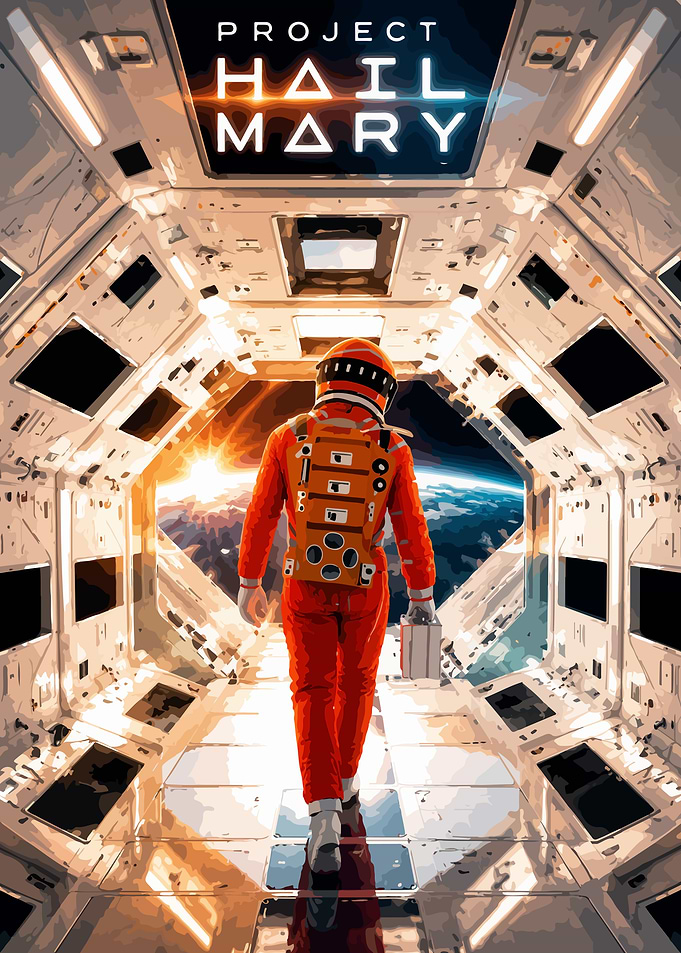 Project Hail Mary Astronaut Poster
