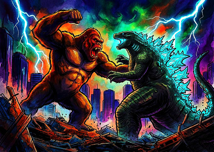 Godzilla vs Kong Epic Battle
