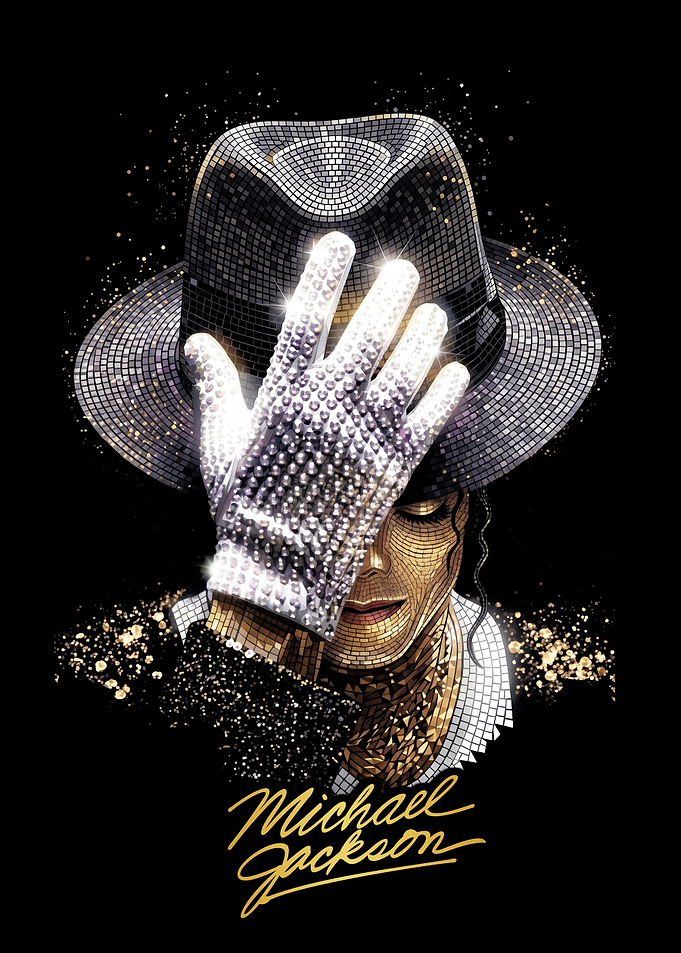 Michael Jackson Disco Mosaic Portrait