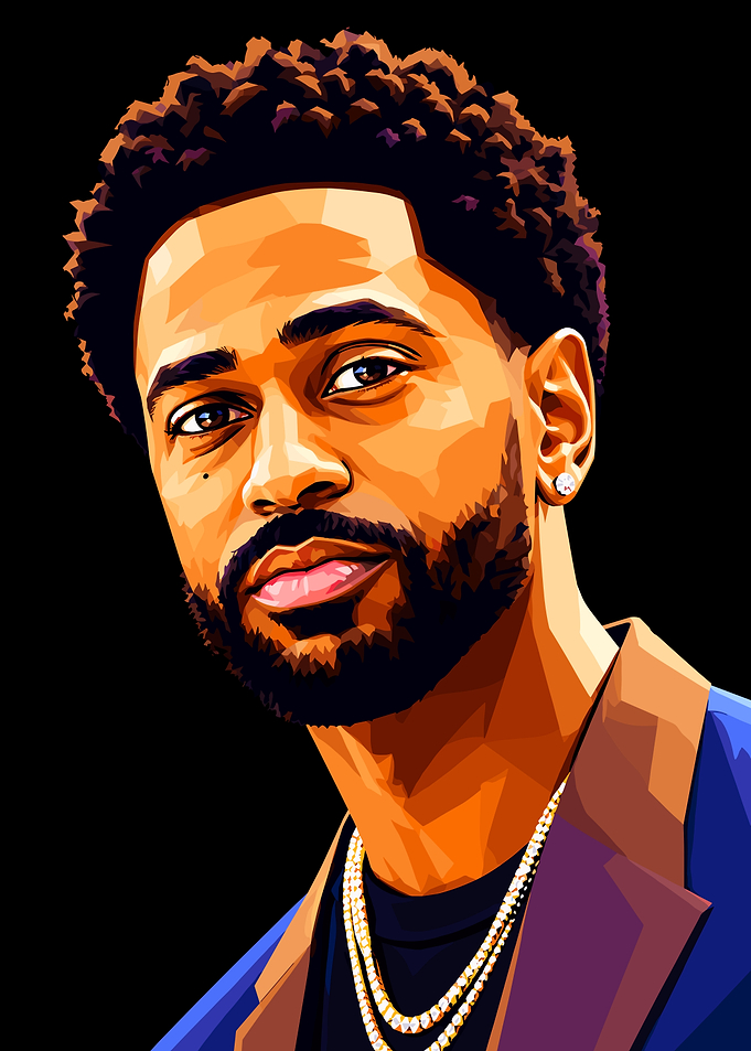 Big Sean Low Poly Portrait