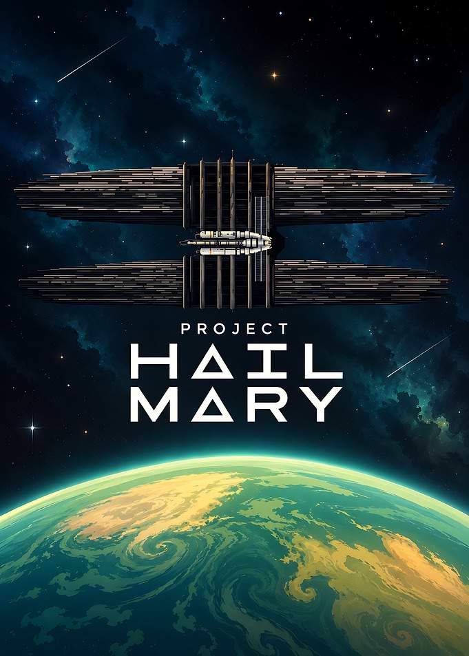 Project Hail Mary Space Poster