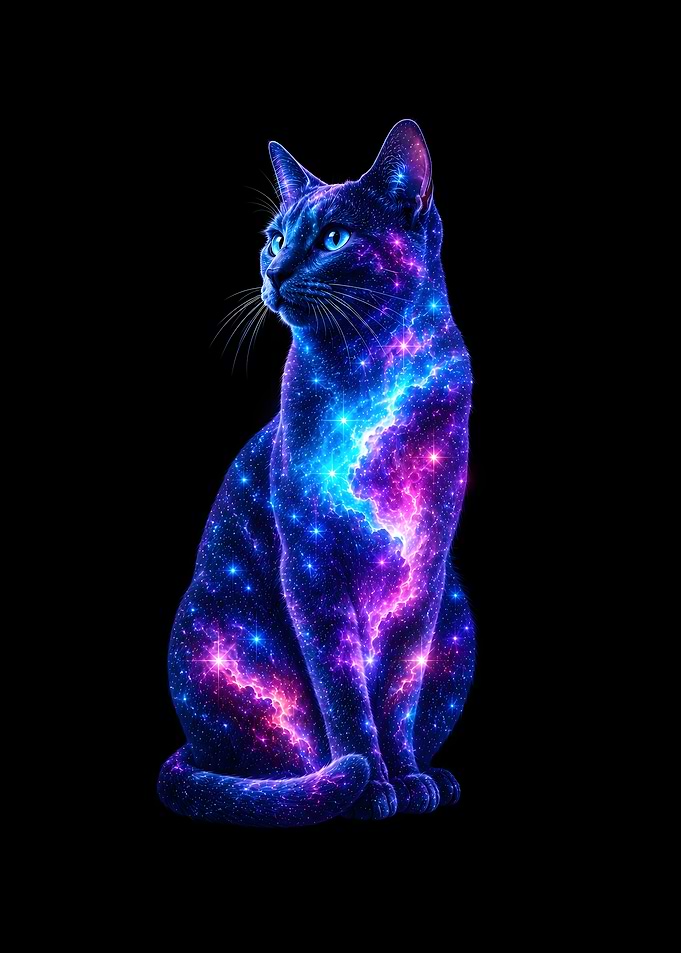 Cosmic Domestic Shorthair Cat