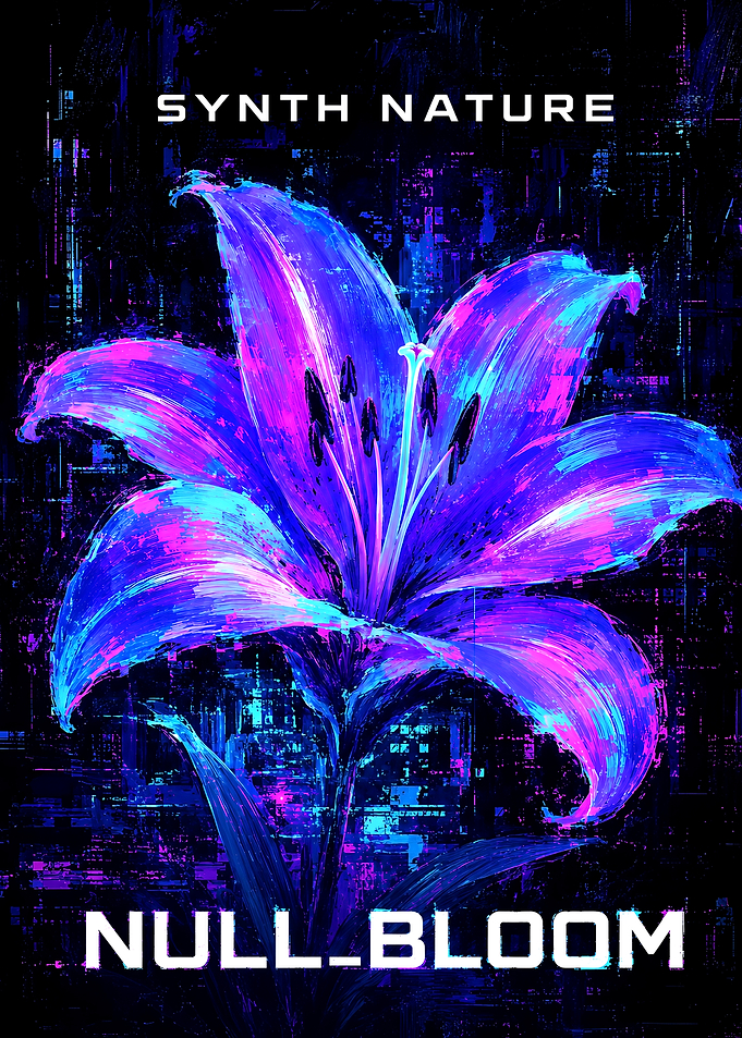 Synth Nature Null Bloom Digital Art