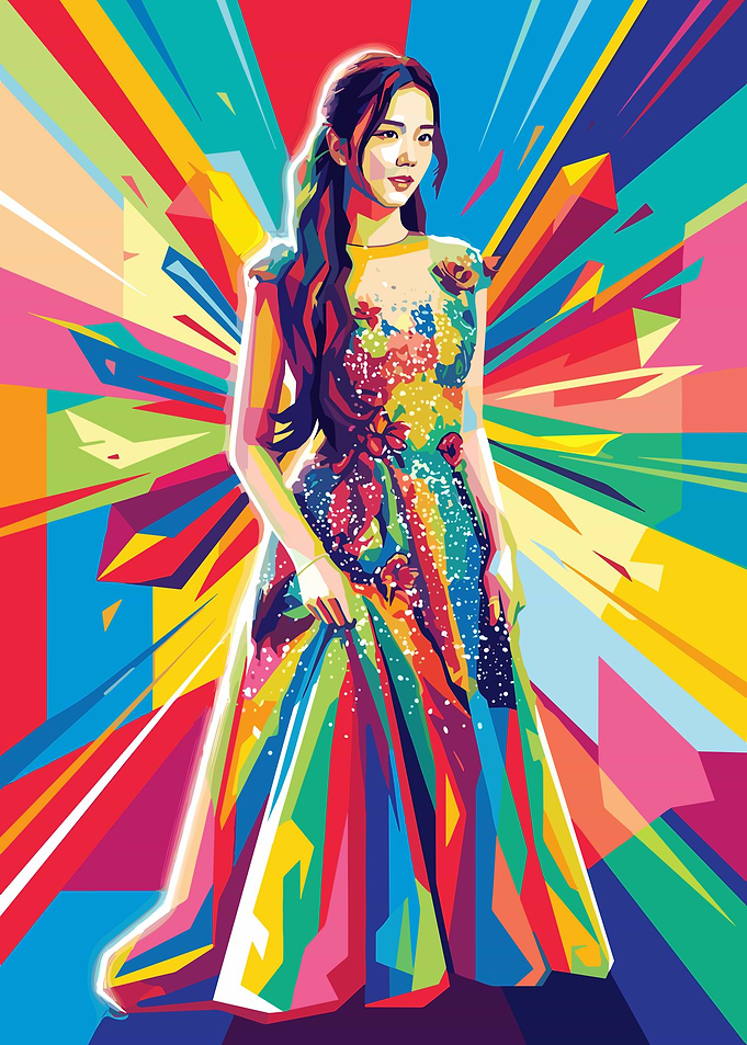 Jisoo Pop Art Portrait