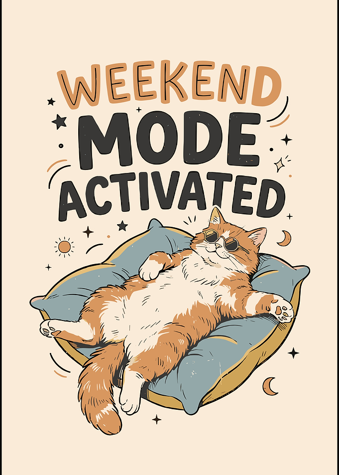 enjoy cat Illustration
