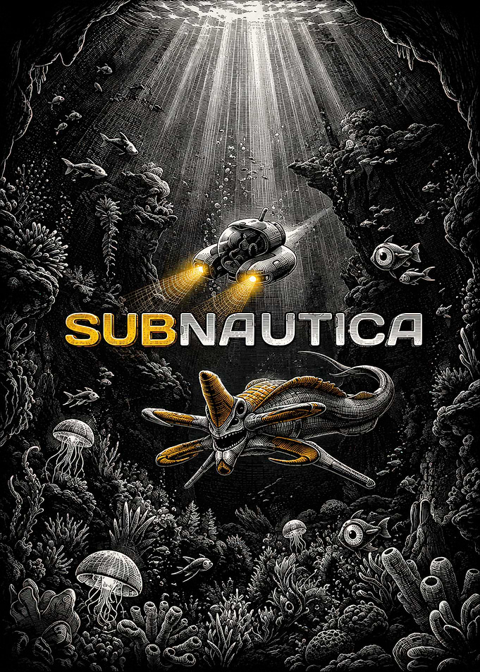 Subnautica Underwater Exploration Poster