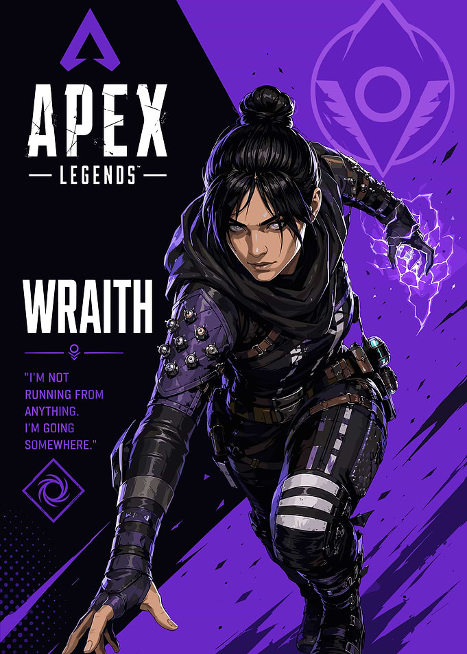 Apex Legends Wraith Character Poster