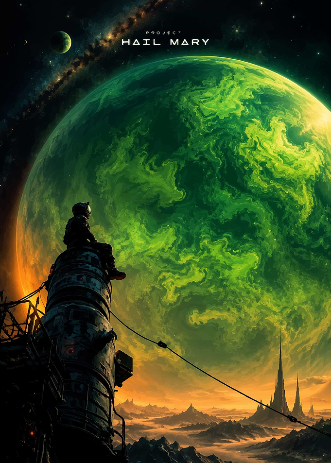 Project Hail Mary Space Poster