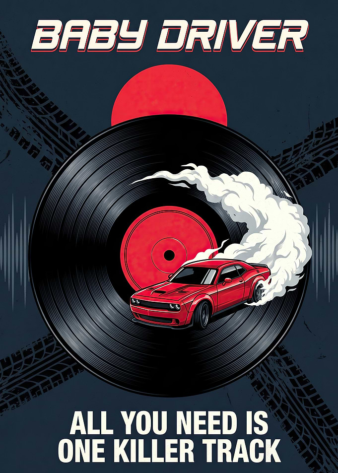 Baby Driver Movie Poster Art