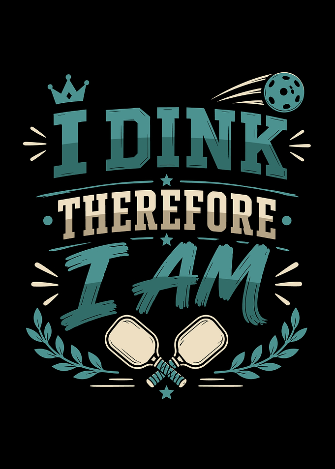 I Dink Therefore I Am Pickleball