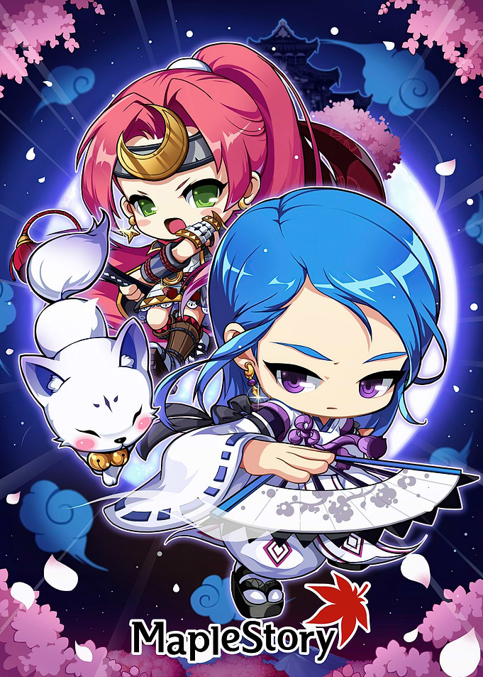 MapleStory Hayato and Kanna Characters
