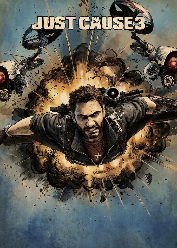 Just Cause 3 Rico Rodriguez Action